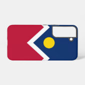 Samsung Galaxy S22デンバー市旗 Samsung Galaxyケース (裏面横)