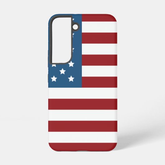 Samsung Galaxy S22 アメリカ国旗ケース Galaxyケース (裏面)