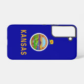 Samsung Galaxy S22 カバー カンザス州の旗 (裏面横)