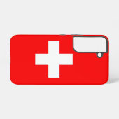 Samsung Galaxy S22 カバー スイスの国旗 (裏面横)