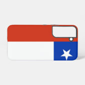 Samsung Galaxy S22 カバー チリの国旗 (裏面横)