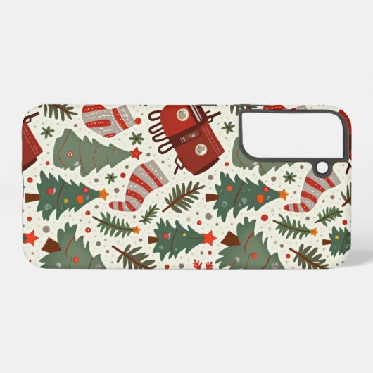 Samsung Galaxy S22+ クリスマス カバー (裏面横)