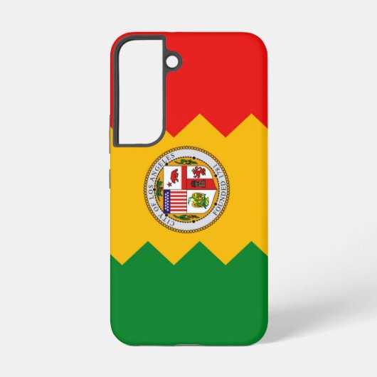 Samsung Galaxy S22 ケース ロサンゼルス旗 (裏面)