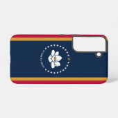 Samsung Galaxy S22 Case Flag of Mississippi Samsung Galaxyケース (裏面横)