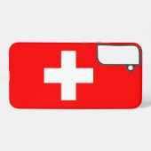 Samsung Galaxy S22 Plusケース スイスの国旗 Galaxyケース (裏面横)