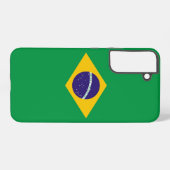 Samsung Galaxy S22 Plus カバー ブラジルの国旗 (裏面横)