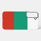 Samsung Galaxy S22 Plus カバー ブルガリアの国旗 (裏面横)