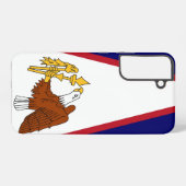 Samsung Galaxy S22 Plus Case American Samoa, US Galaxyケース (裏面横)