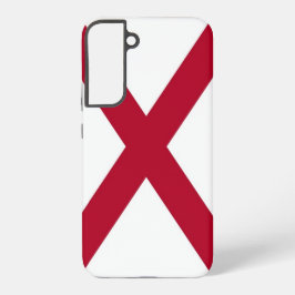 Samsung Galaxy S22 Plus Case Flag of Alabama，米国 S22+ケース