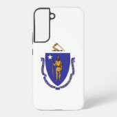 Samsung Galaxy S22 Plus Case Flag of Massachusetts Samsung Galaxyケース (裏面)