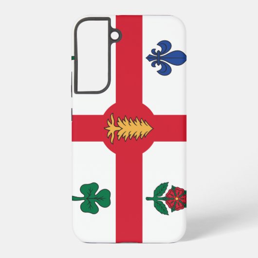 Samsung Galaxy S22 Plus Case Flag of Montreal Galaxyケース (裏面)