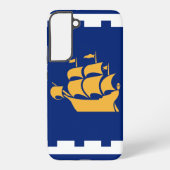 Samsung Galaxy S22 Plus Case Flag of Quebec City Samsung Galaxyケース (裏面)