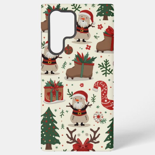 Samsung Galaxy S22 Ultraのクリスマスフォンケース Galaxyケース (裏面)