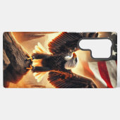 Samsung Galaxy S22 Ultraケース アメリカワシ Galaxyケース (裏面横)