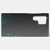 Samsung Galaxy S22 Ultra用回路図ケース Galaxyケース (裏面横)