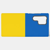 Samsung Galaxy S22 Ultra ウクライナ国旗ケース Galaxyケース (裏面横)