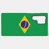 Samsung Galaxy S22 Ultra ブラジル国旗ケース Galaxyケース (裏面横)