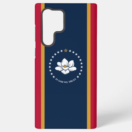Samsung Galaxy S22 Ultra Case, Mississippi flag Samsung Galaxyケース (裏面)