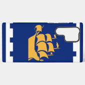 Samsung Galaxy S22 Ultra Case, Quebec City flag Galaxyケース (裏面横)