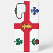 Samsung Galaxy S22 Ultra Case with Montreal flag Galaxyケース (裏面)