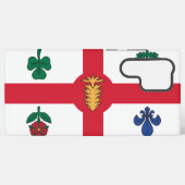 Samsung Galaxy S22 Ultra Case with Montreal flag Galaxyケース (裏面横)