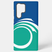 Samsung Galaxy S22 Ultra Case with Ottawa flag Galaxyケース (裏面)