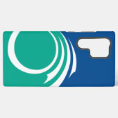 Samsung Galaxy S22 Ultra Case with Ottawa flag Samsung Galaxyケース (裏面横)