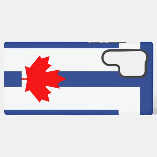 Samsung Galaxy S22 Ultra Case with Toronto flag Galaxyケース (裏面横)