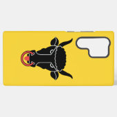 Samsung Galaxy S22 Ultra Case with Uri flag Galaxyケース (裏面横)