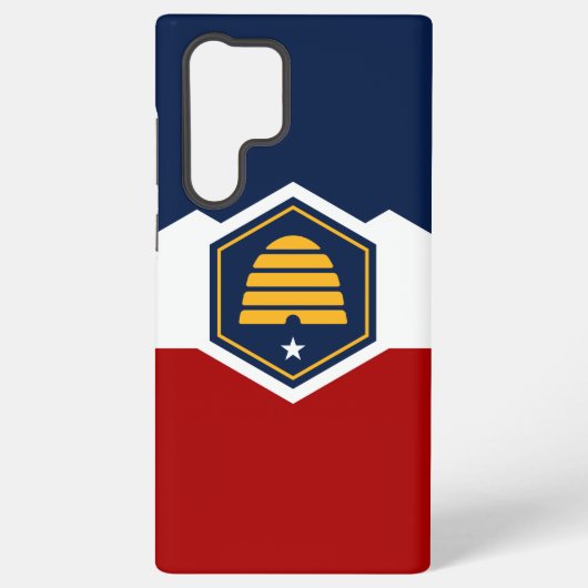 Samsung Galaxy S22 Ultra Case with Utah flag Galaxyケース (裏面)