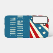 Samsung galaxy s22 USA flag case Galaxyケース (裏面横)