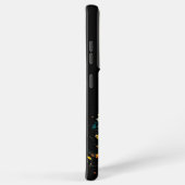 Samsung S21ウルトラケースウォーターリリーポッド(ブラック) Samsung Galaxyケース (右側面)