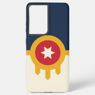 Samsung S21 Plus Case国旗、オクラホマ州タルサ Galaxy S21+ケース