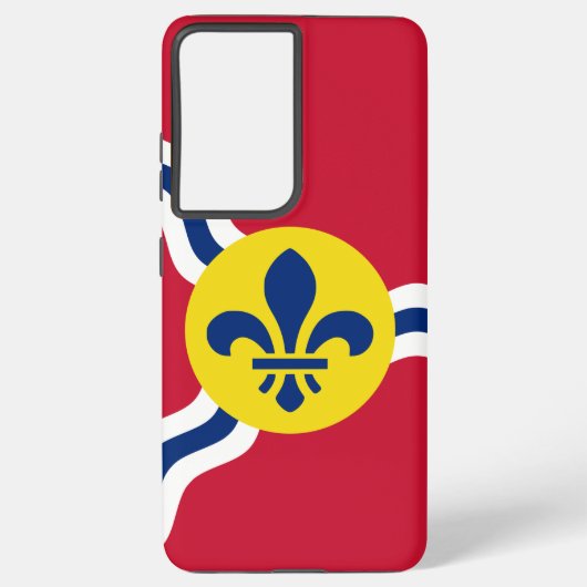 Samsung S21 Plus Case国旗。セントルイス、ミズーリ Galaxyケース (裏面)