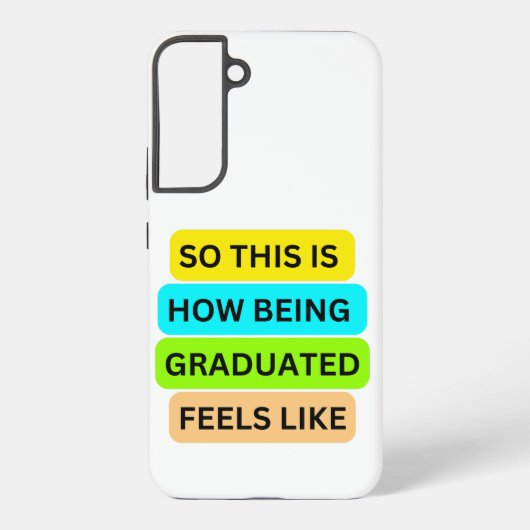 Samsung S22ホワイトフォンケースSO_THIS_IS_HOW_BEING Galaxyケース (裏面)