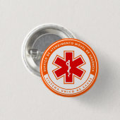 SAMU192 缶バッジ (正面&裏面)