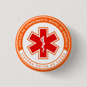 SAMU192 缶バッジ (正面)