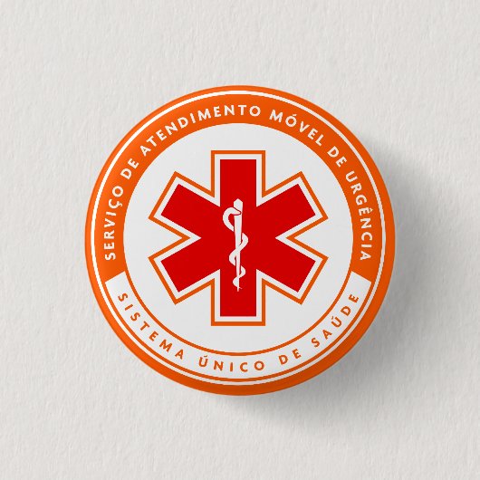 SAMU192 缶バッジ (正面)