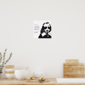 Samuel Champlain Hipster texte du future+lunettes ポスター (キッチン)