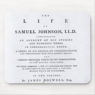 「Samuel Johnsonの生命からのとびら、 マウスパッド