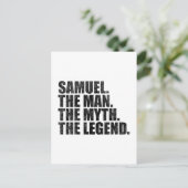 Samuel name, Samuel The Man The Myth The Legend ポストカード (スタンド正面)
