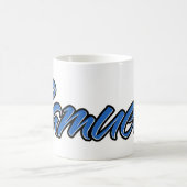 Samuel Vorname Name blue Tasse Kaffeetasse コーヒーマグカップ (中央)