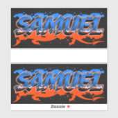 Samuel Vorname Name Graffiti Aufkleber Sticker シール (シート)