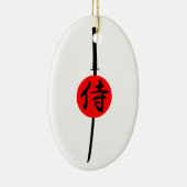 SAMURAI – 剣と漢字 セラミックオーナメント (右)