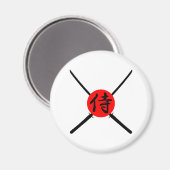 SAMURAI – 剣と漢字 マグネット (正面/裏面)