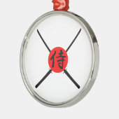 SAMURAI – 剣と漢字 メタルオーナメント (左)
