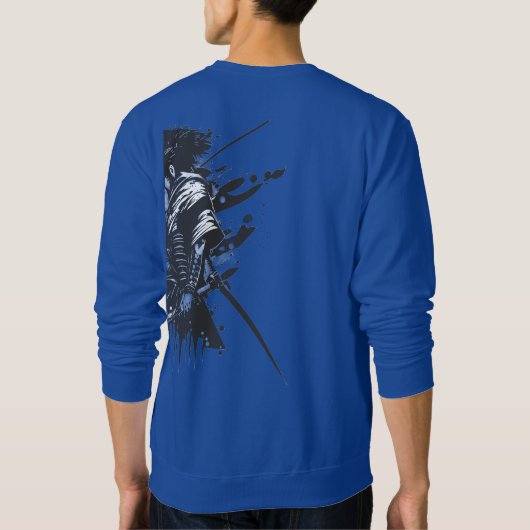 Samurai Basic Sweatshirt – Japanese Kanji 侍 Warrio スウェットシャツ (裏面)