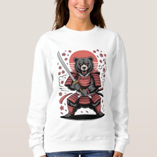 Samurai Bear Basic Sweatshirt スウェットシャツ (正面)