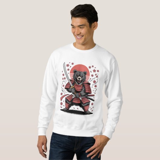 Samurai Bear Basic Sweatshirt スウェットシャツ (正面フル)