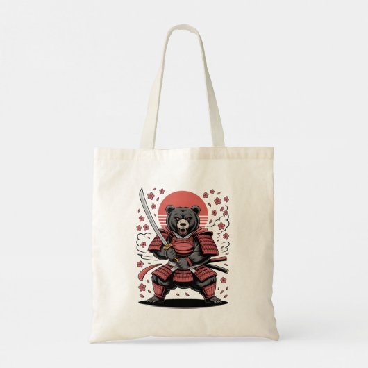 Samurai Bear Budget Tote トートバッグ (裏面)